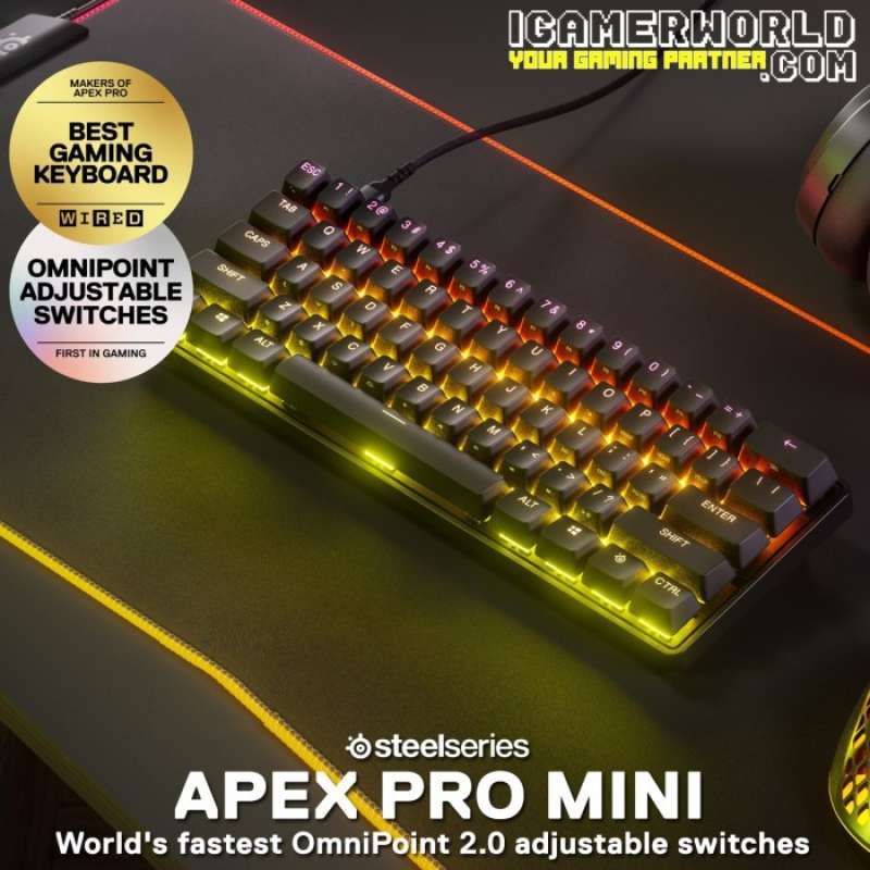 Promo Apex Mini 60% Point Mechanical Gaming Keyboard Diskon 23% Di ...