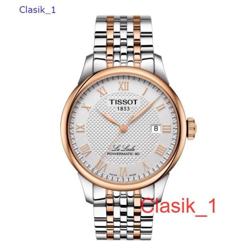 Original 100 Jam Tangan Pria TISSOT Le Locle Powermatic 80 T006.407.22.033.00 Swiss Made Garansi Resmi 2 Tahun