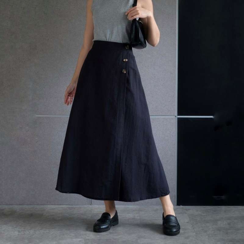 Linen skirt korean clearance