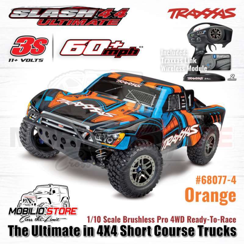 Jual Promo Traxxas Slash 4x4 Ultimate 1 10 Scale Brushless 4wd Short Course Rtr Orange Di Seller Game Sport Rawa Buaya Kota Jakarta Barat Blibli