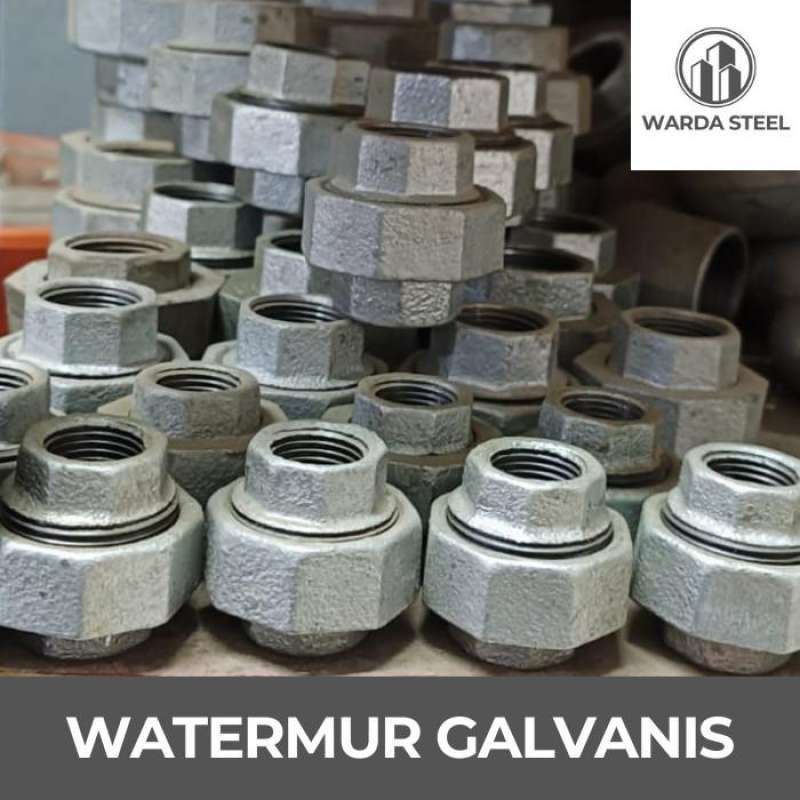 Jual Watermur Galvanis 2 Besi Drat - Union Water Mur Moor Moer 2 Inch ...