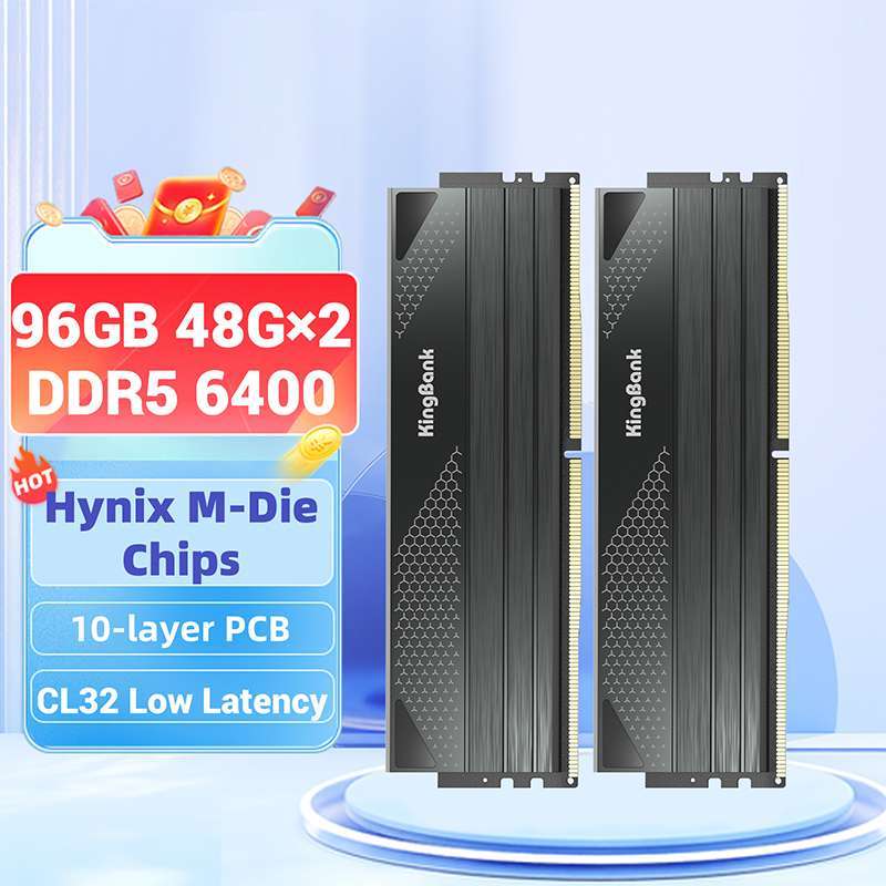 Jual Kingbank Dark Ddr5 96gb 48gbx2 6400 Mt/s Black Heatsink M-die