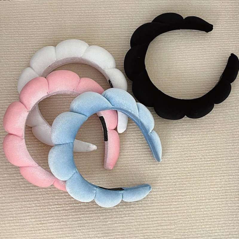 BD0149 Bando Shell Trendy Viral Warna Shell Aksesoris Rambut Cloud Shell Headband