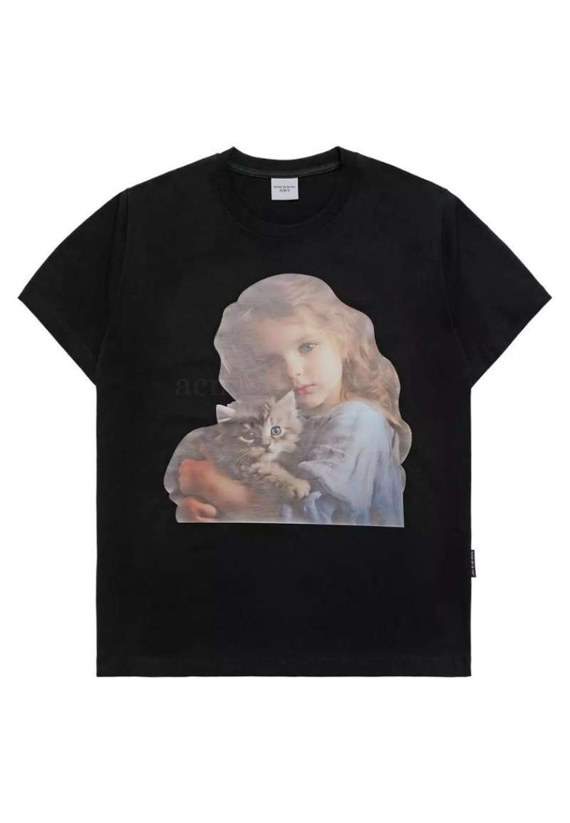 Tシャツ・カットソー ACME DE LA VIE BABY FACE CAT HUG GIRL SHORT SLEEVE 4BUK075 ACME DE LA VIE BABY FACE CAT HUG GIRL SHORT SLEEVE 4BUK075 Ω