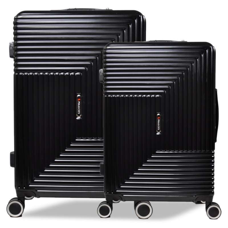 Promo Koper Hardcase Fiber Pc+abs Polo City Set Size 20+24 Inch - 6001 ...