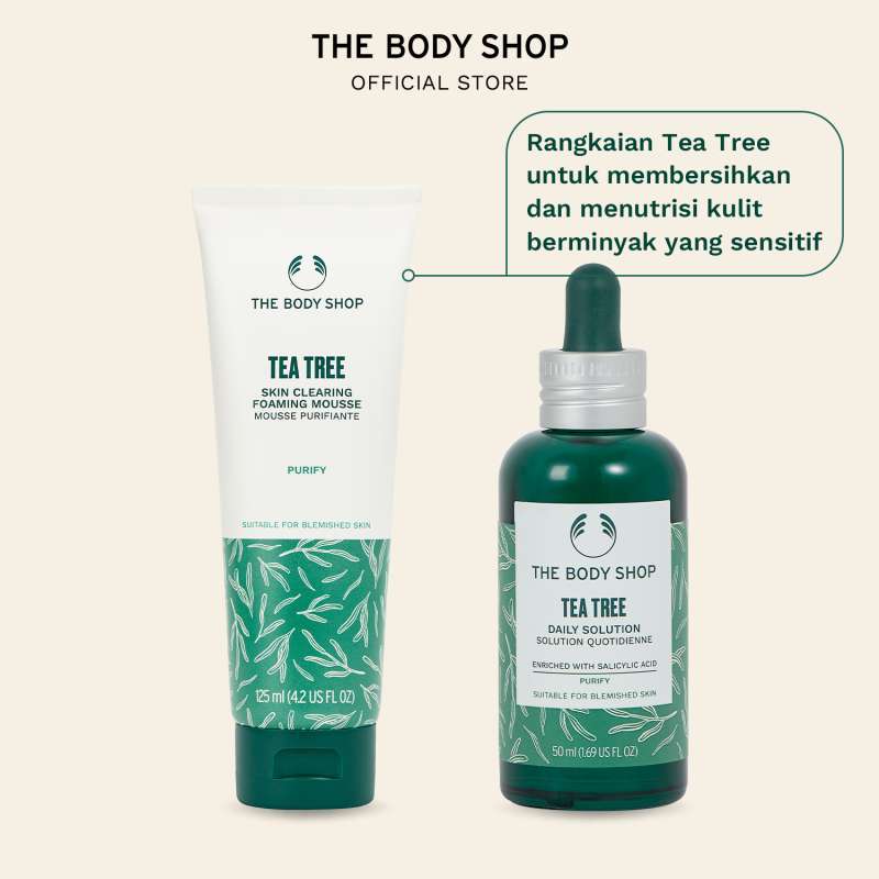 Jual The Body Shop Tea Tree Exfoliating And Nourishing Bundle Di Seller ...