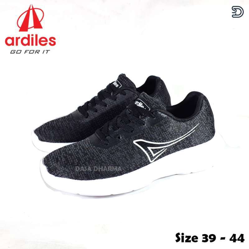 Ccc Les Vans Sepatu Ardiles Running Sneakers Pria Hitam Putih Size