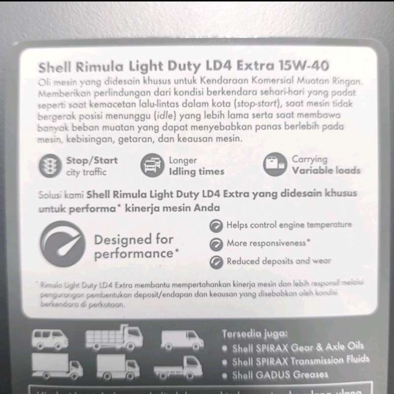 Shell Rimula R4 Vs Rimula Ld4 Jual Shell Rimula Light Duty Ld4 Extra 15w-40 1 Liter (oli Mesin Diesel ...
