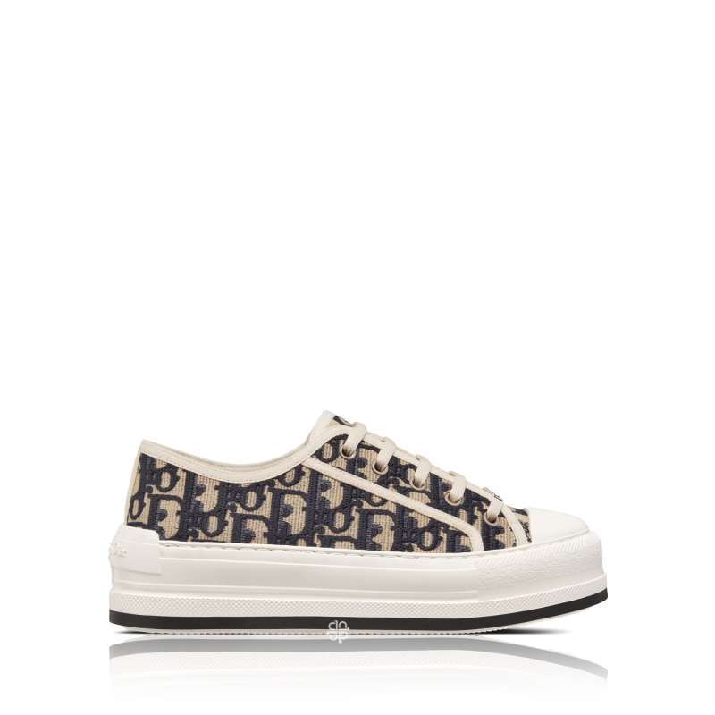 Christian Dior Walk 'N' Dior Oblique Embroidered Cotton Sneaker