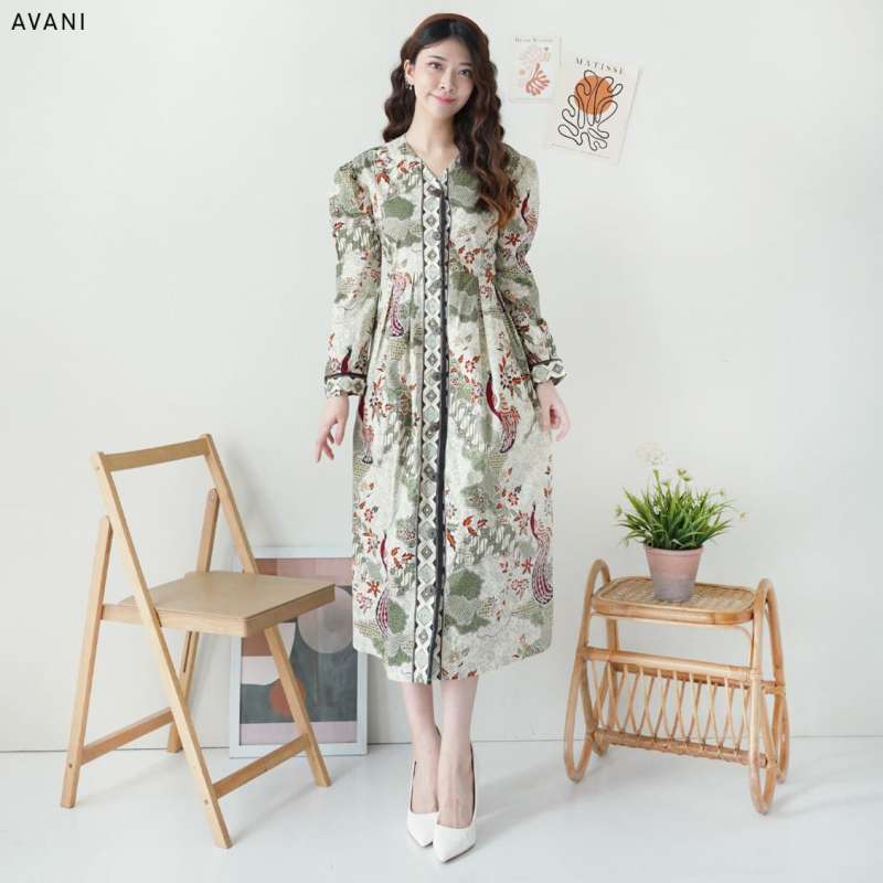 Model Baju Batik Wanita Dress Batik Formal Jual Dress Batik Wanita Jilbab  ? Model Kekinian, Premium