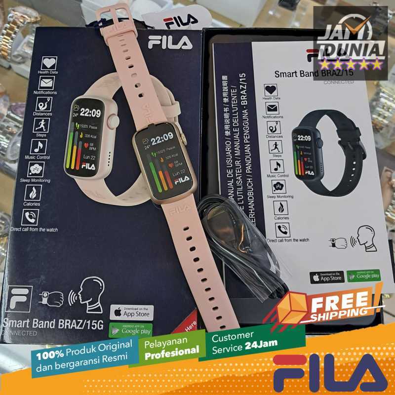 JAM SMARTWATCH WANITA FILA ORIGINAL BRAZ/15G JAM SMARTWATCH FILA BRAZ 15G  DIGITAL SMARTWATCH WANITA PINK RUBBER