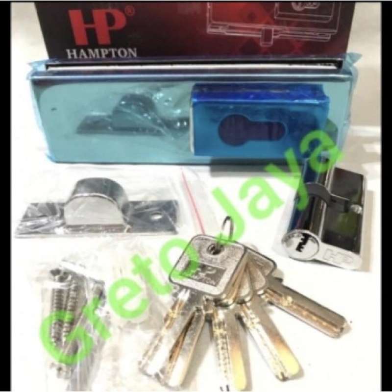 Jual ( US 10 ) Patch Path Fitting Kunci Pintu Kaca Tempered Bawah Us10 ...