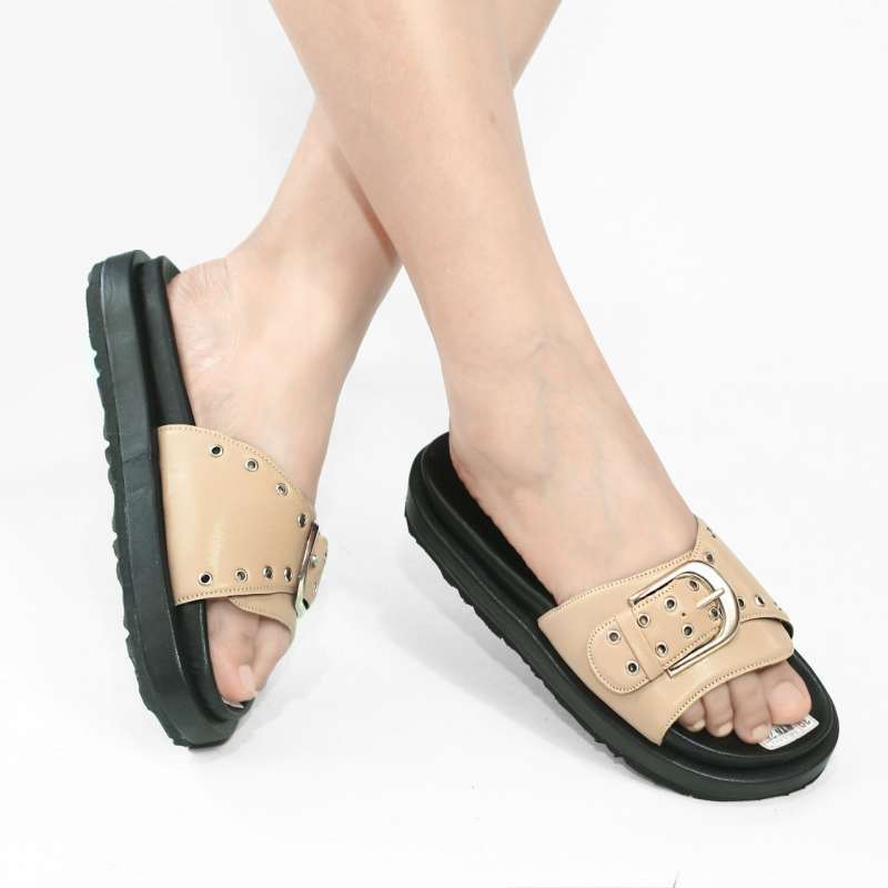 Promo Sandal Wanita Casual Santai Teplek Flat Cewek Slip