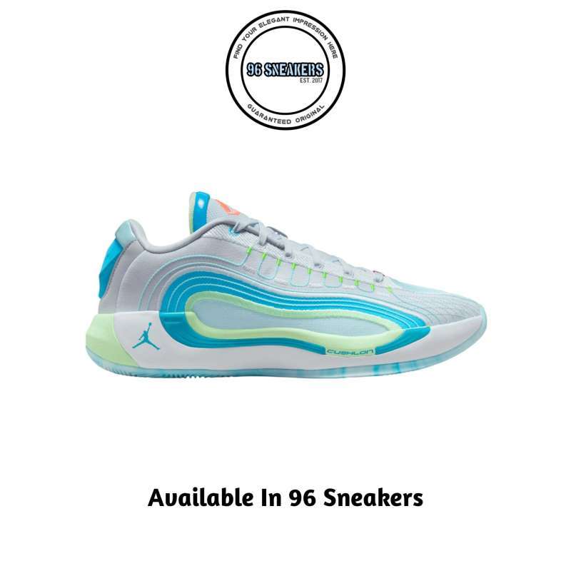 Sepatu Basket Pria Jordan Luka PF Grey Laser Blue (HF0824-002) ORIGINAL