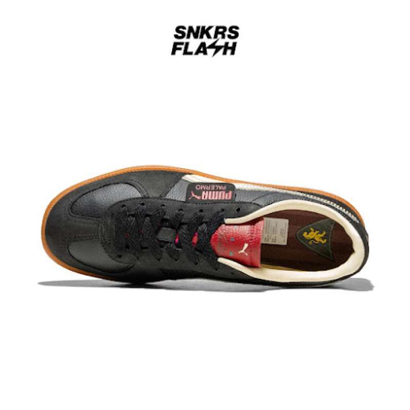 Sepatu Sneakers Unisex PUMA PALERMO PLAYERS LANE BLACK INTENSE RED  39852501