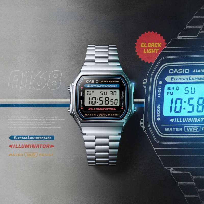 Jam Tangan Casio A168 Casio A 168 Wg Jual Original 100%!! Casio A168weuc-1adr Jam Tangan Pria Digital