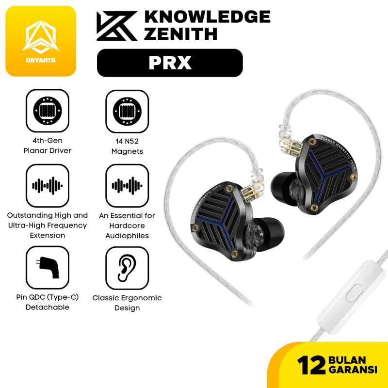 Promo Kz Prx With Mic Planar Driver In Ear Monitor Metal Earphone