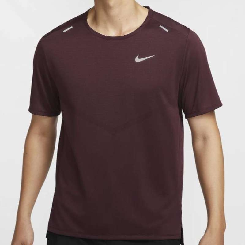 Baju Lari Pria Nike Dri-FIT Rise 365 Burgundy Crush CZ9185-652