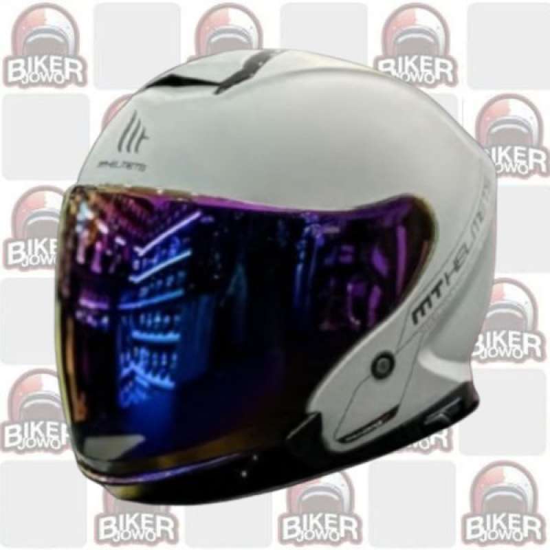 Smoke Visor Mt Thunder Visor Helm Half Face Mt Helmets Thunder