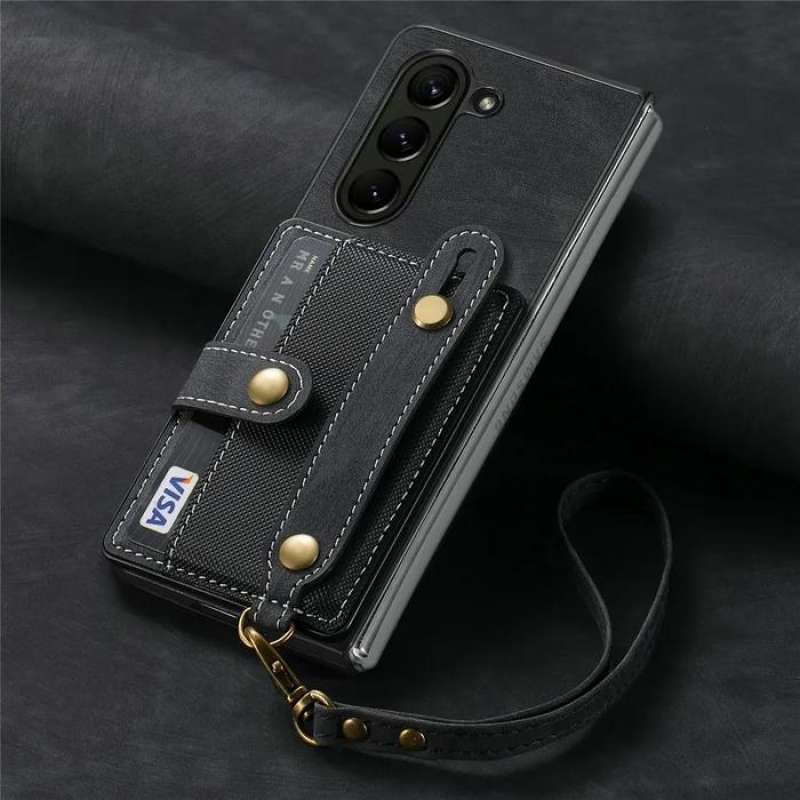 Handyhülle Für Asus Zenfone 7 Pro – Retro Leder Flip Case Mit Kartenfächern, Ständerfunktion & Magnetverschluss, Blau