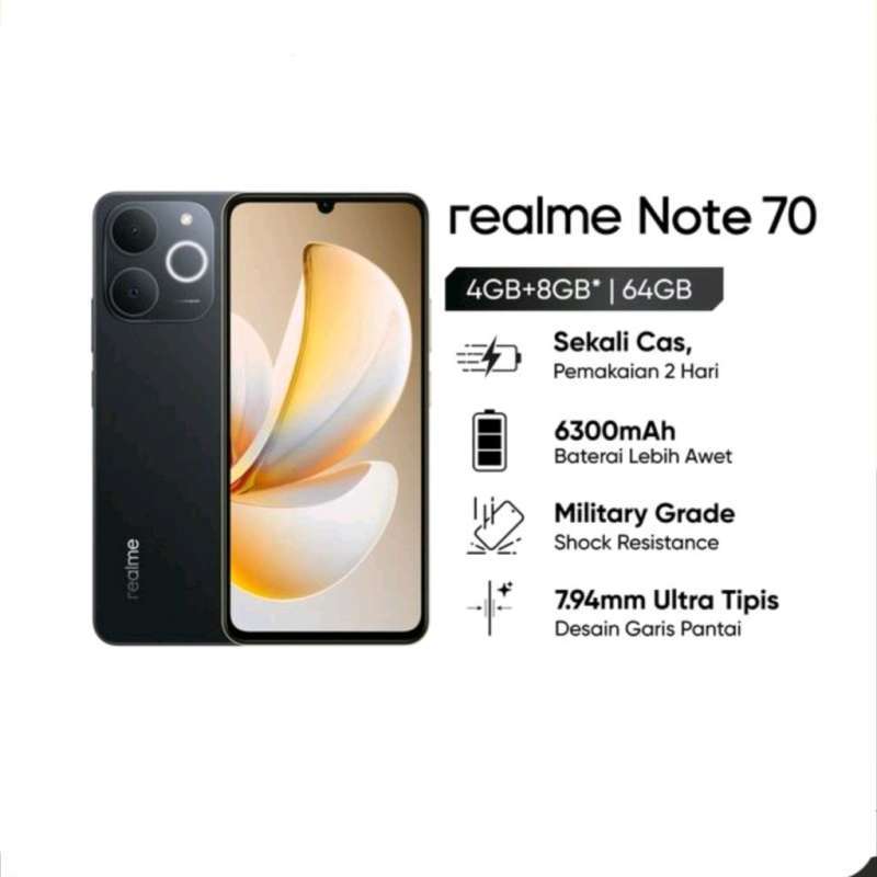 ゴールドrealme Note 70T 4Gb/64GB 2台セット realme Note 70T 4GB