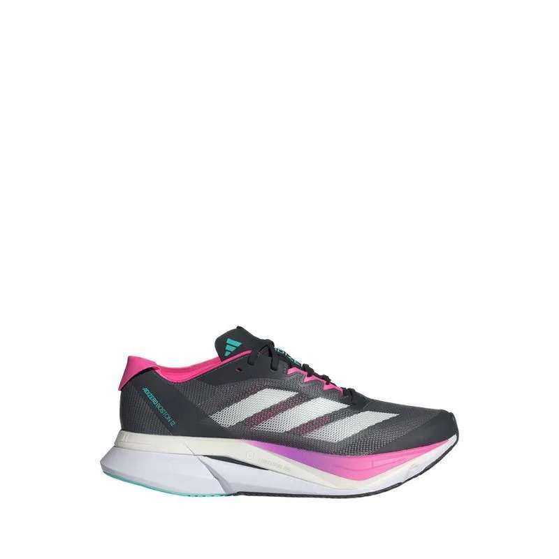 Sepatu Wanita Adidas Adizero Boston 12 Running Grey (JI4481) Original