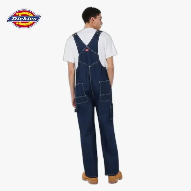Dickies Indigo denim tuinbroek spalk heren, Indigo blauw, 30W / 30L