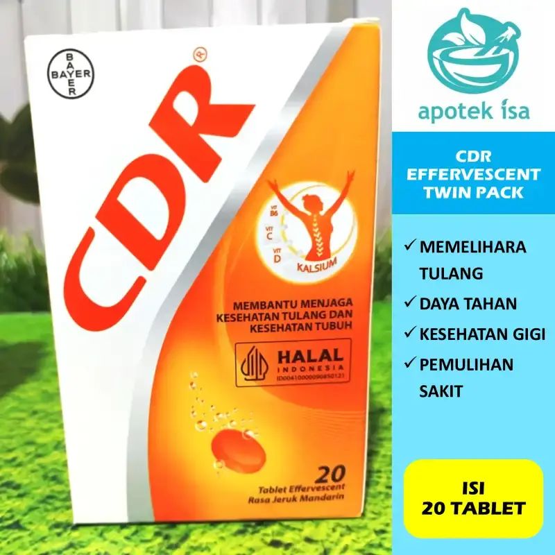 Jual Cdr Effervescent Isi 10/15/20 Tablet Suplemen Kalsium, Vitamin C ...