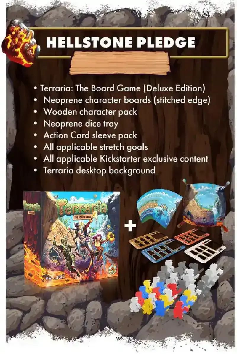 Hellstone Color Jual Terraria The Board Game Kickstarter Hellstone Pledge Edition ...