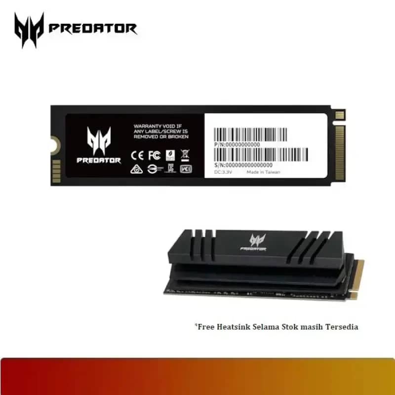 Jual Predator Gm7000 Nvme Pcie 4.0 M.2 Ssd, Kapasitas 1tb Di
