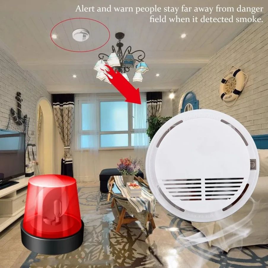 Promo Smoke Detector Alarm Alat Pendeteksi Asap Kebakaran 85db - Ss-168 ...
