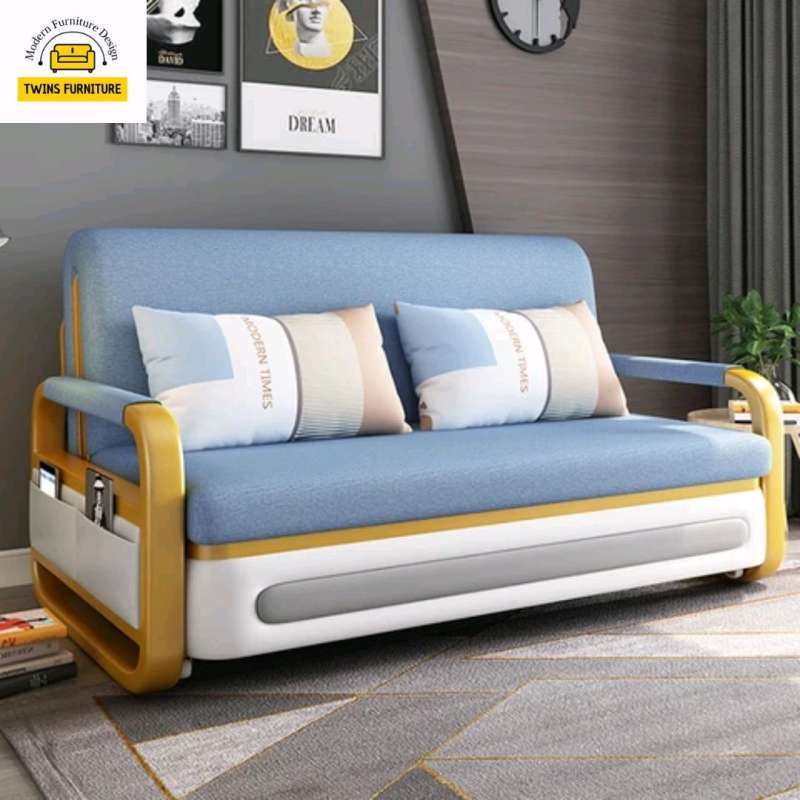 Jual sofa bed minimalis multifungsi sofa bed tarik simple dan nyaman di