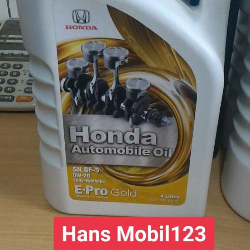 Jual Oli Honda EPro Gold 0W20 4Liter Original Scan Barcode di Seller
