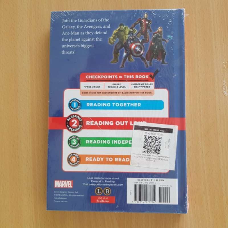 Jual Buku Cerita Anak Marvel Avengers Reading Rumble 6 In 1 Step 2 ...