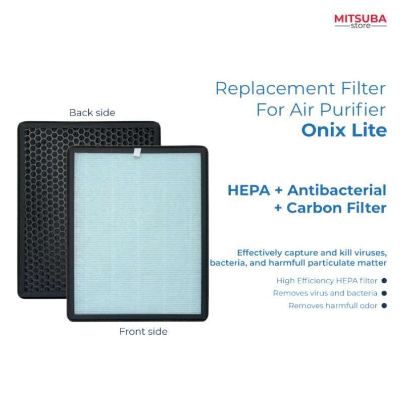 Promo Onix Lite Air Purifier Filter Hepa + Carbon Filter Replacement