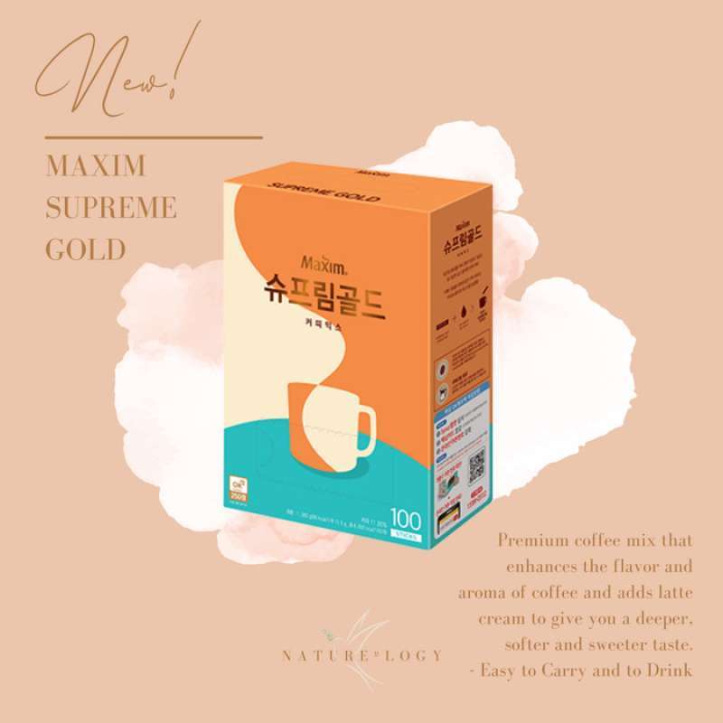 Jual MAXIM Supreme Gold Latte 1 SACHET Korea Instant Coffee Kopi di