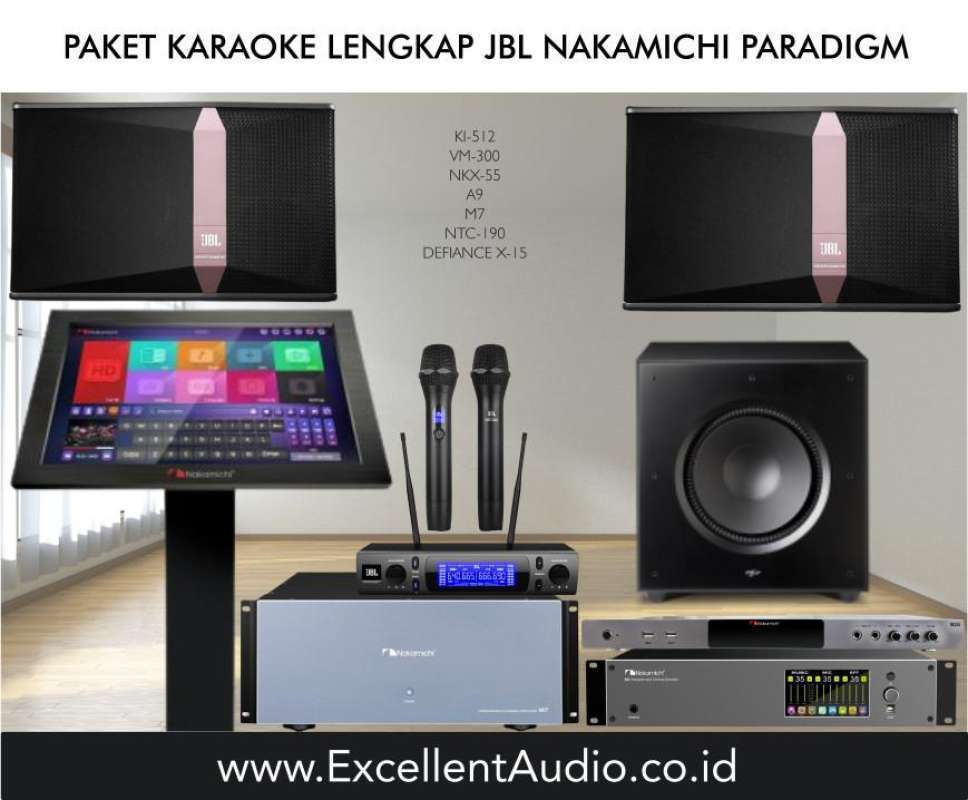 Jual Paket karaoke lengkap JBL Nakamichi Paradigm di Seller Excellent