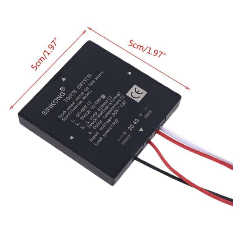 Sensor Cermin Promo Saklar Sensor Sentuh Untuk Lampu LED Cermin Kamar Mandi 5-12V ...