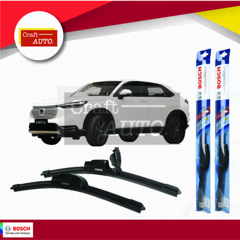 Promo Wiper Frameless Honda All New HRV (2022 On) Sepasang Bosch Clear Advantage Diskon 65 di