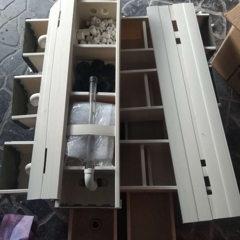 Promo Filter Talang Aquarium 80Cm Fullset Tutup Dan Media Diskon 33 di