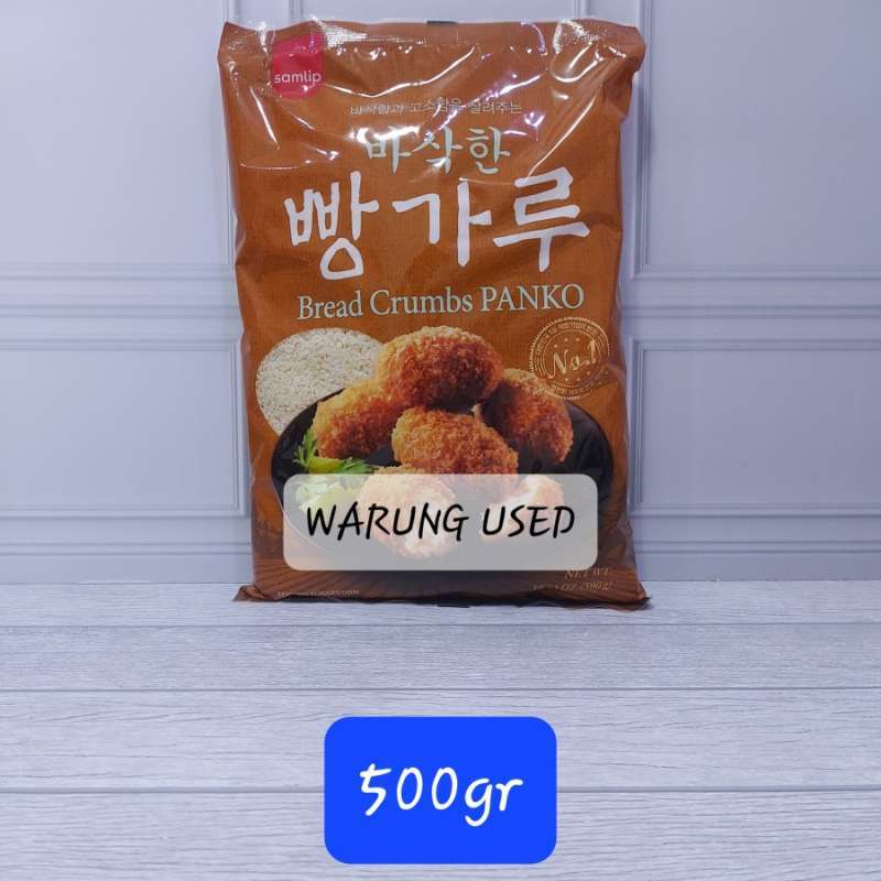 Jual SAMLIP SOFT PANKO BREAD CRUMBS 500gr TEPUNG ROTI TEMPURA KOREA di Seller Warung Used X