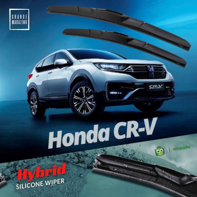 Promo Wiper Frameless Hybrid Honda CRV Gen 2 3 4 Turbo Karet Kaca Mobil