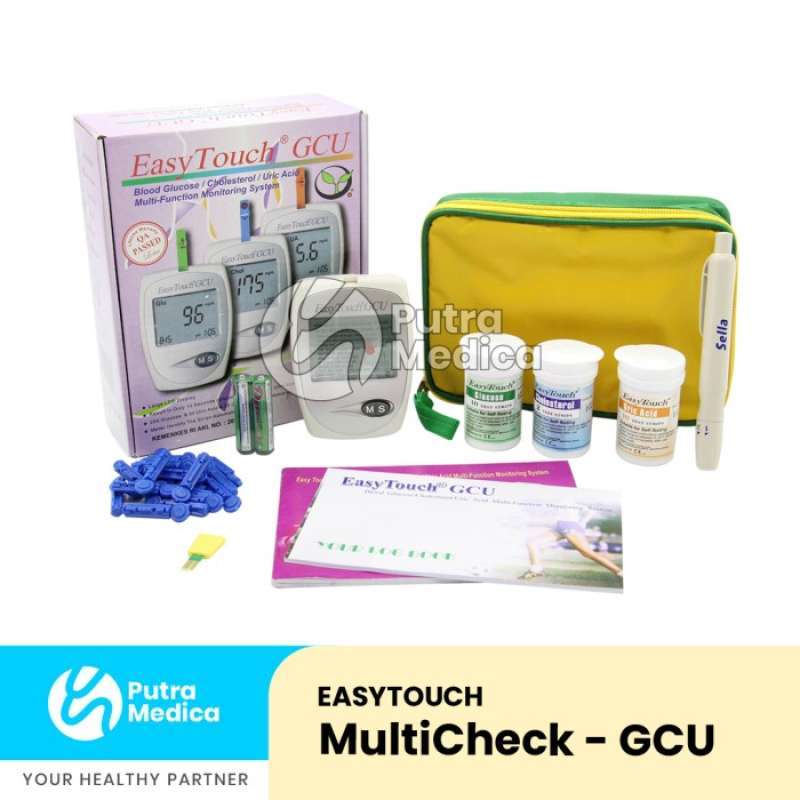 Jual Easytouch Gcu Alat Cek Darah 3in1 (glucose, Cholesterol, Urid Acid ...