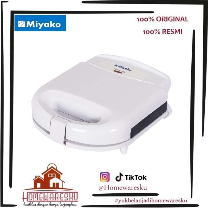 Promo Miyako Sandwich Press Pemanggang Roti Tsk258 Putih/White Diskon 35 di Seller