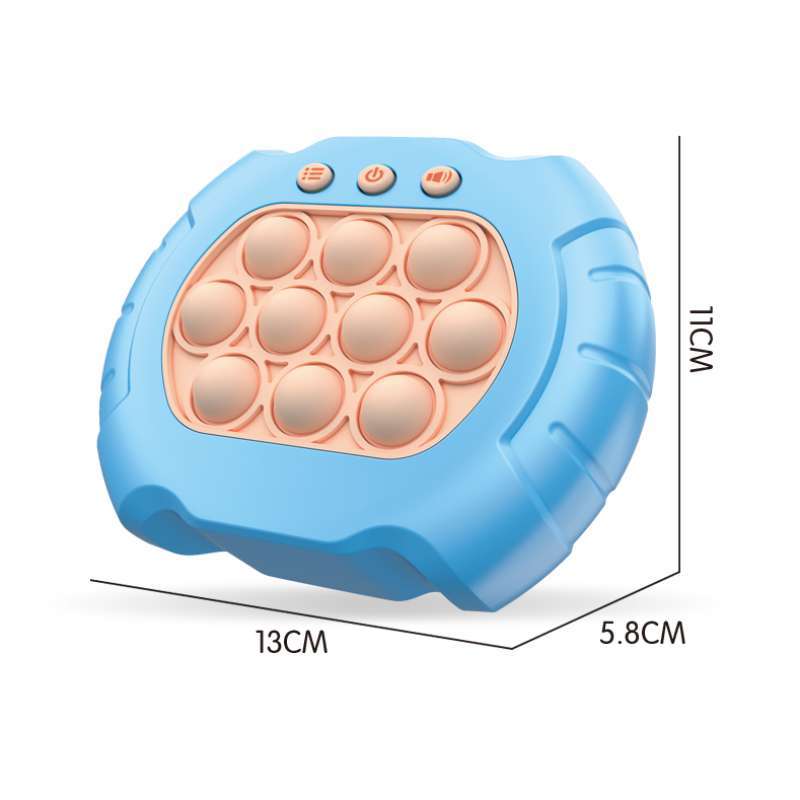 ZoneYan Push Bubble Fidget Électronique – Jeu Pop It Lumineux Et Sonore – 4 Modes De Jeu – Console De Décompression Et Réflexes – Astronaute, Dinosaure Ou Graffiti
