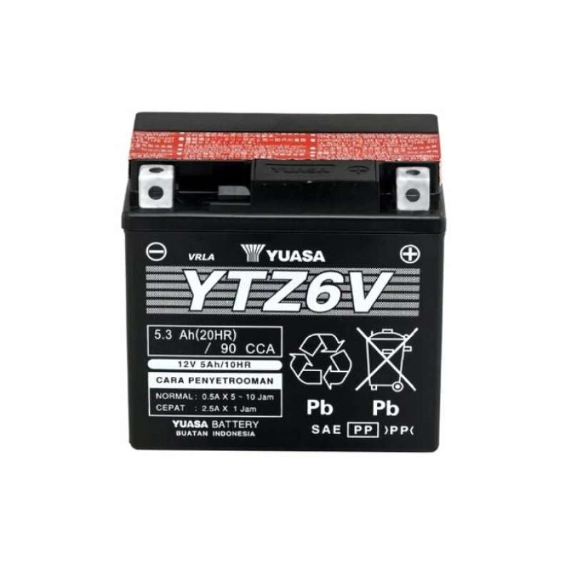 Promo Aki Accu Motor Suzuki Satria FU Yuasa YTZ6V MF Aki Kering 12V 5
