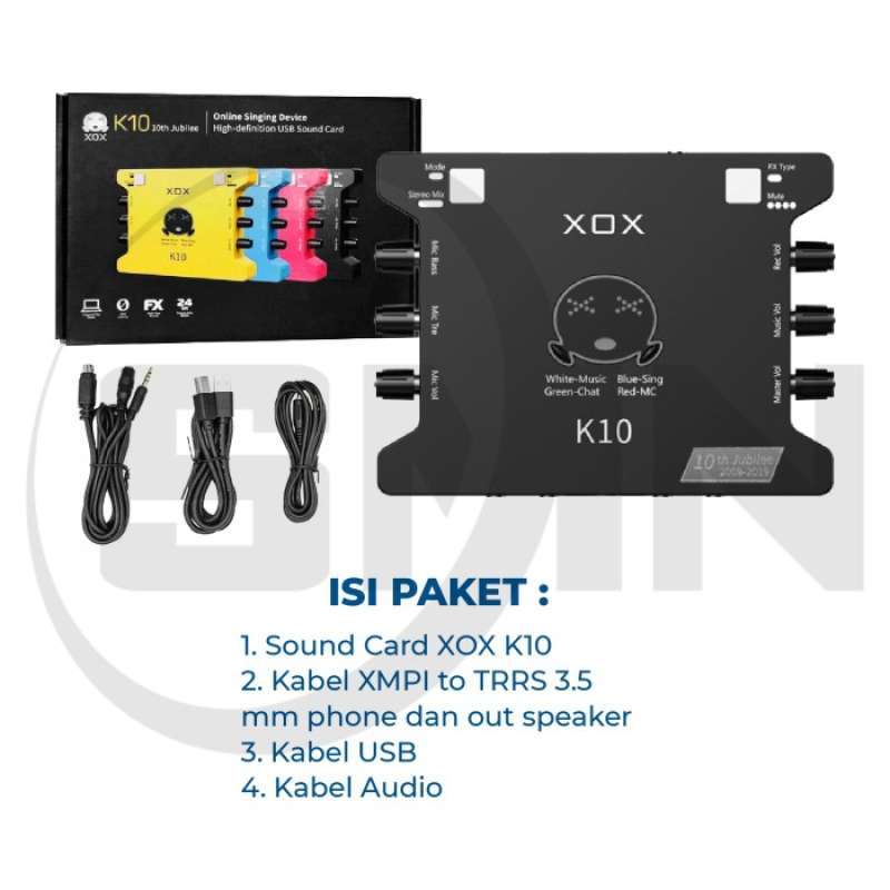 XOX K10 15th Live Stream Audio Interface Bluetooth OTG Gaming Recording