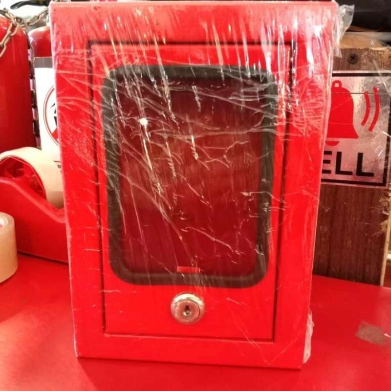 Promo Emergency Break Glass Key Box (Kotak Kunci Darurat) Merah