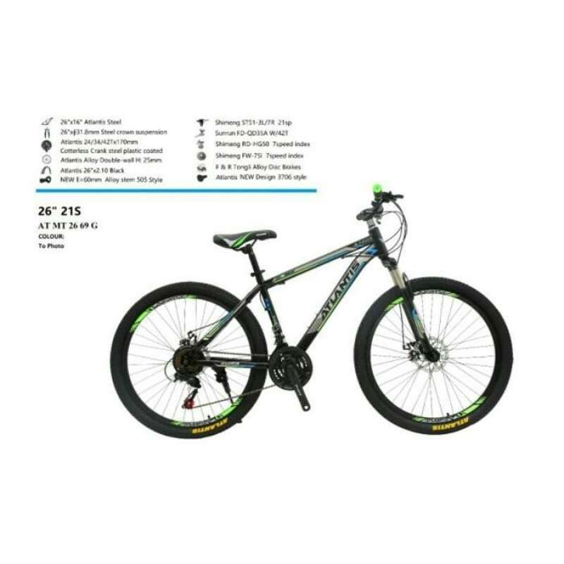 Promo Ready Stock Jne,Sicepat - Sepeda Gunung Atlantis Mtb At Mt 27.5 69G Diskon 23% di Seller