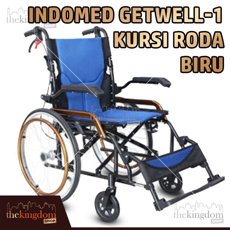 Jual Indomed Getwell1 Kursi Roda Wheelchair Aluminium Wheel Chair